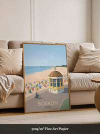 Borkum Strandpastell Szene