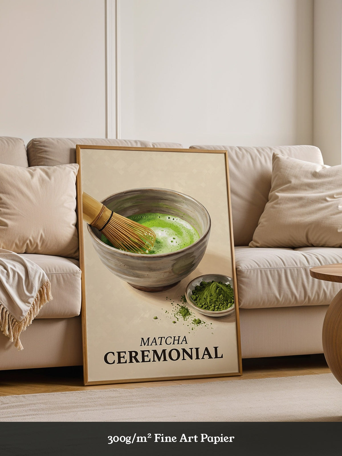 Matcha Schale mit Bambusbesen