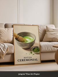 Matcha Schale mit Bambusbesen