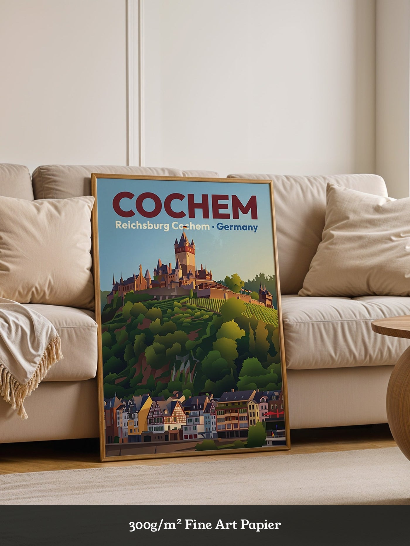 Cochem Burg nostalgische Farben