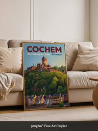 Cochem Burg nostalgische Farben