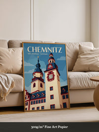 Chemnitzer Rathaus Vintage-Stil