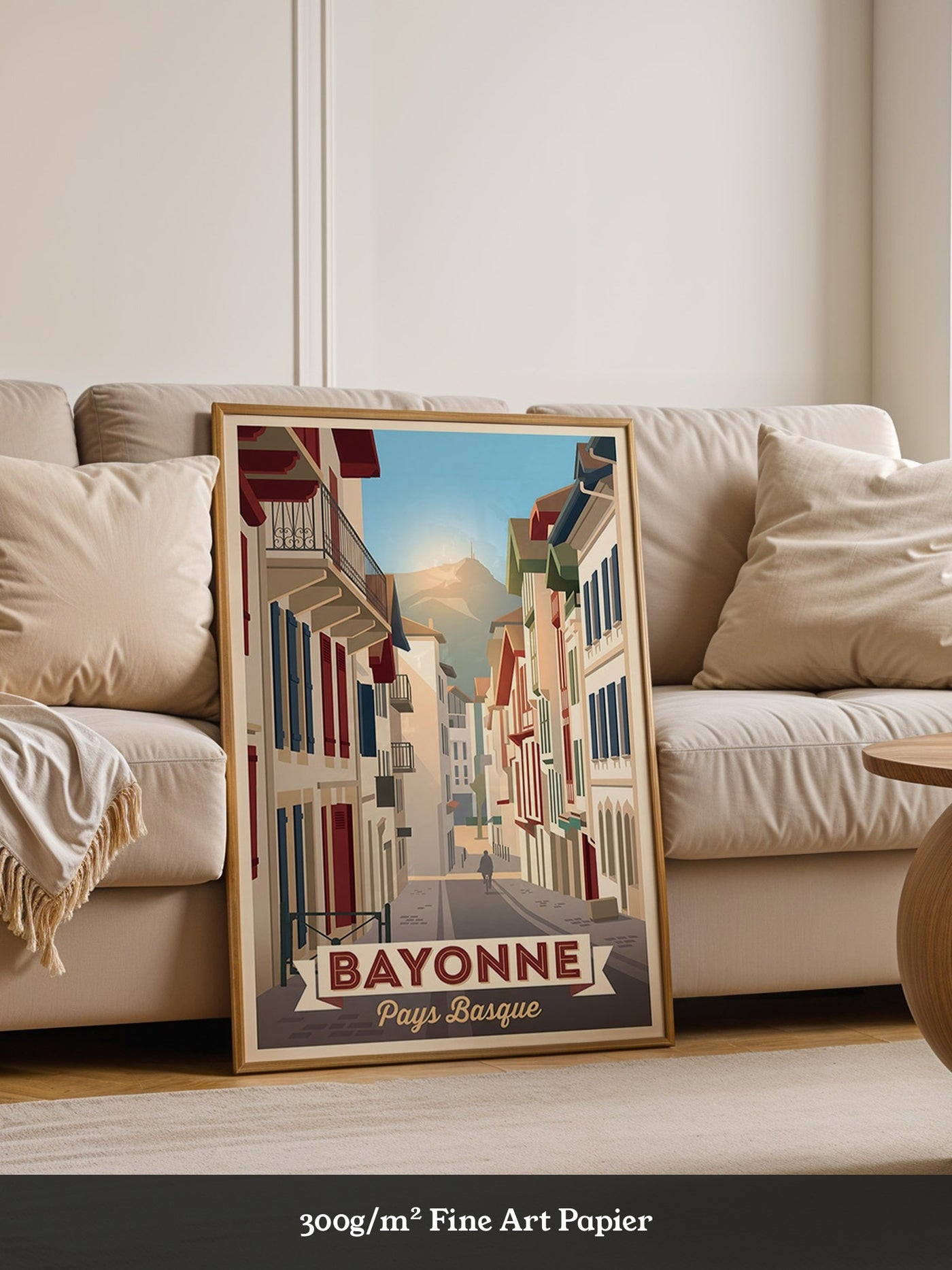 Bayonne Stadtansicht Retro-Charme