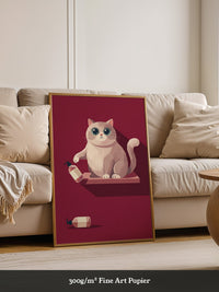 Katze Flasche Minimalistisch