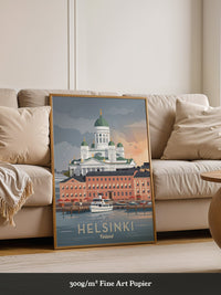 Helsinki Dom Sonnenuntergang