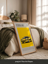 Ferrari Testarossa Gelb Retro