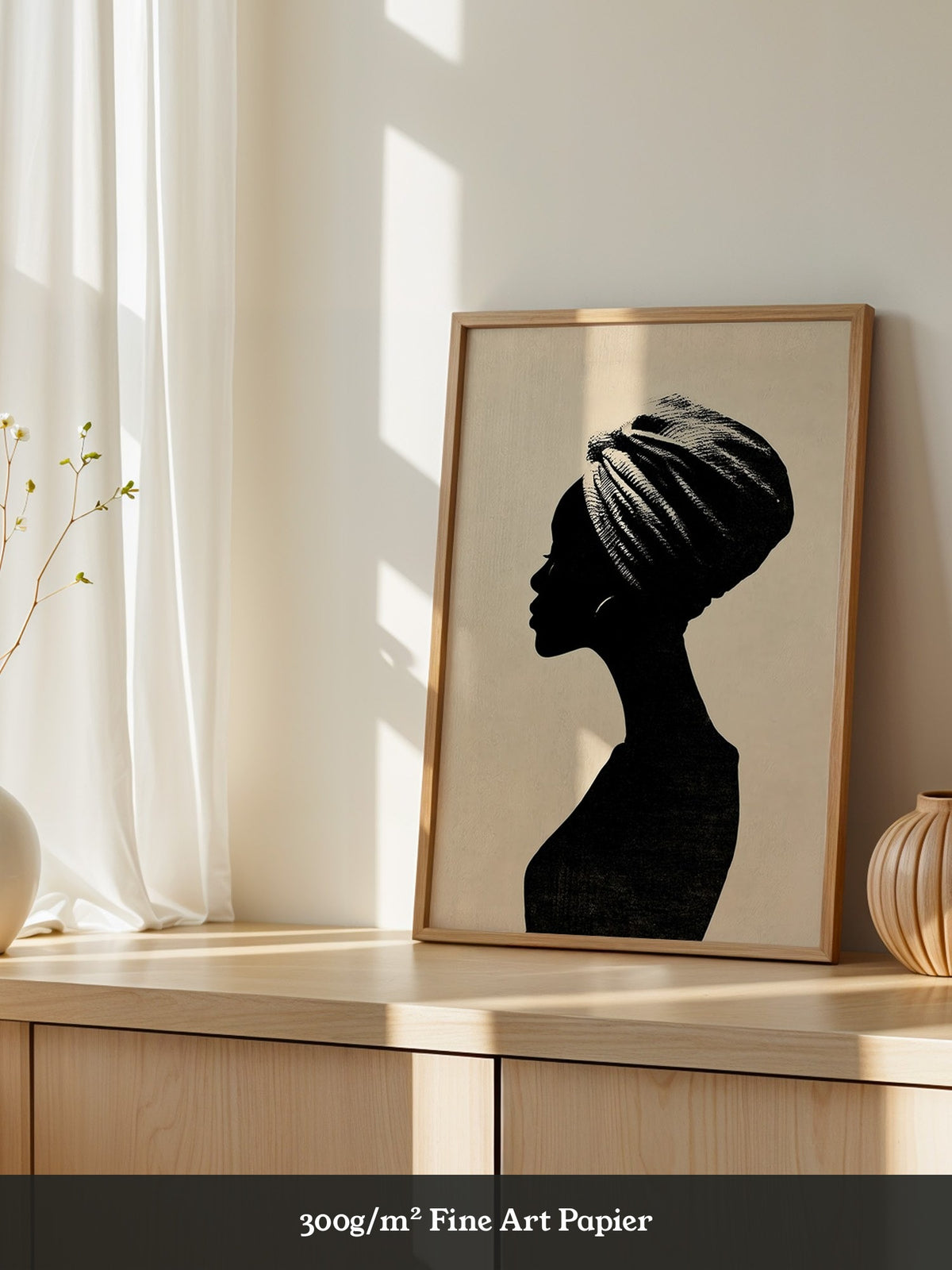 Silhouette Frau Profilansicht