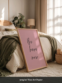 Schriftzug Rosa Minimalistisch