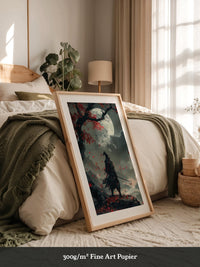 Samurai Herbstmond Fantasy