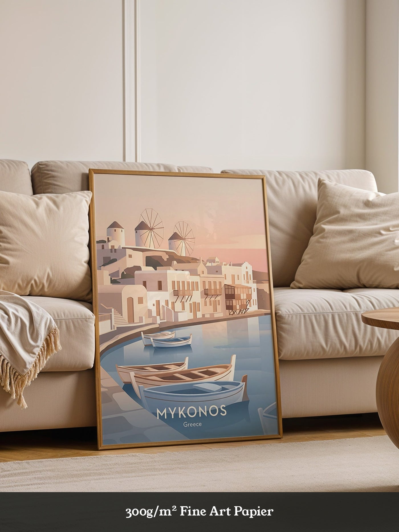 Mykonos Pastell Sonnenuntergang