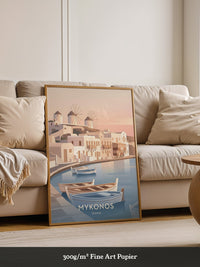 Mykonos Pastell Sonnenuntergang