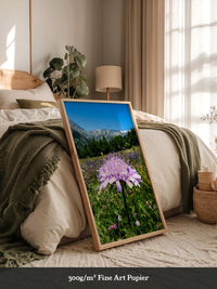 Lila Blume Makro Wiese