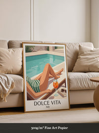 Pool Lounge Retro Stil Italien