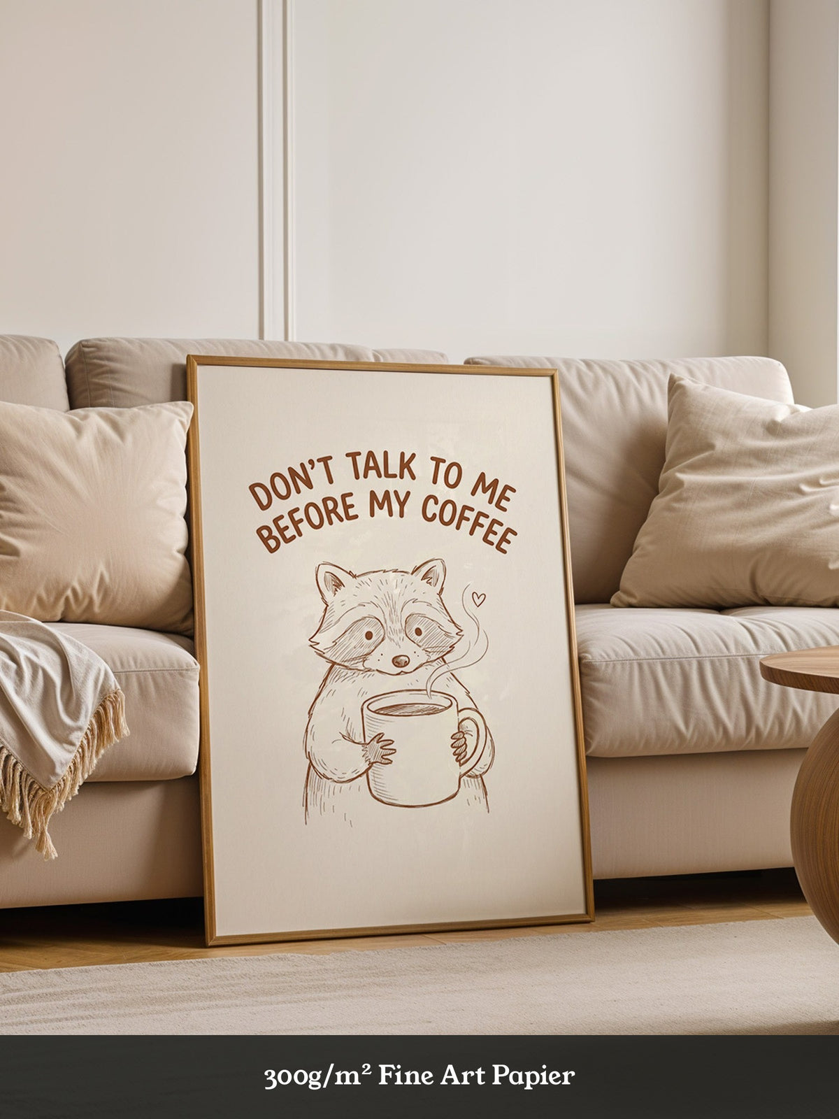 Waschbär Kaffee Morgenroutine