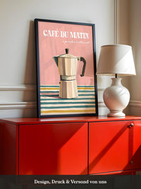 Kaffeekanne Streifen Pastell