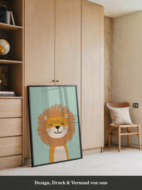 Löwe Illustration Pastellfarben