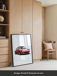 Roter Porsche 911 Illustration