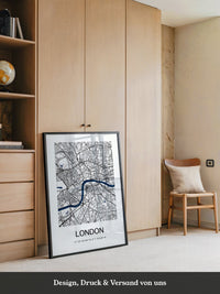London Karte minimalistisch