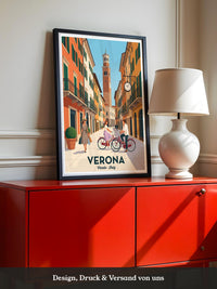Verona Stadtansicht Retro Fahrräder