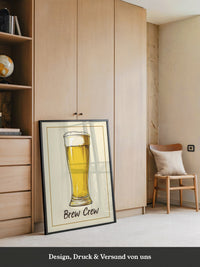 Bierglas Zeichnung Vintage