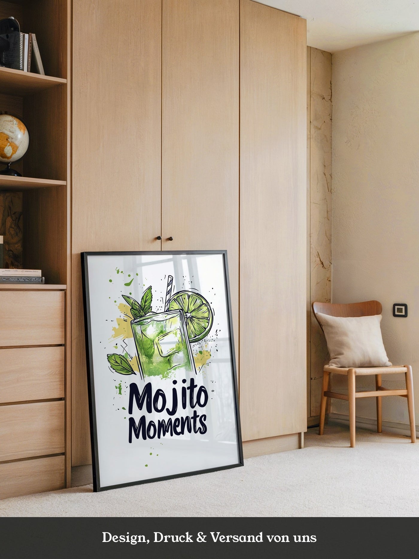 Mojito Glas Aquarellspritzer