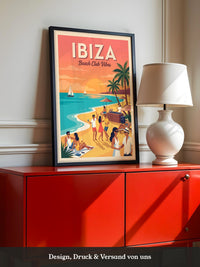 Ibiza Strand Sonnenuntergang Retro