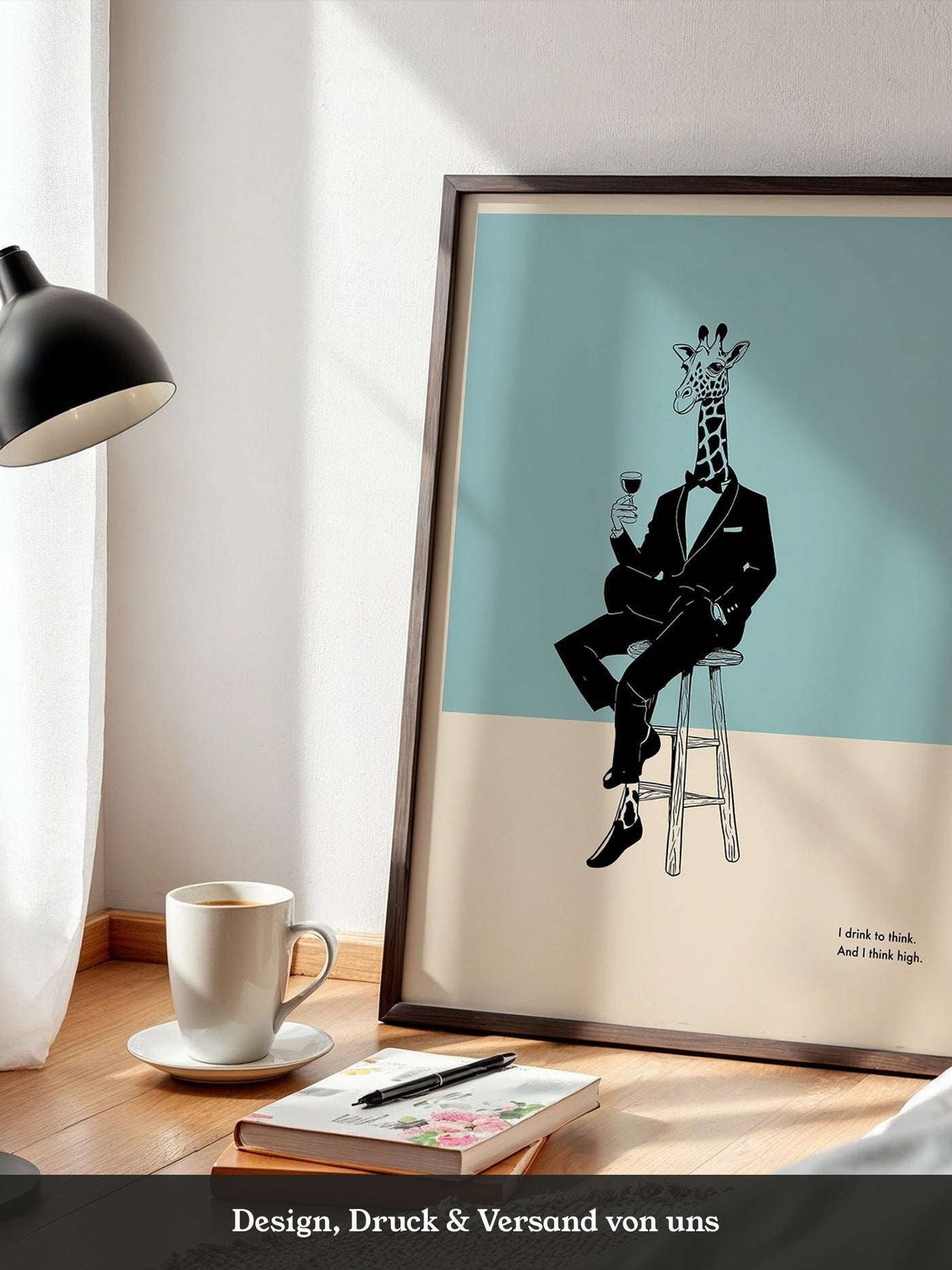 Giraffe Anzug Minimalistisch