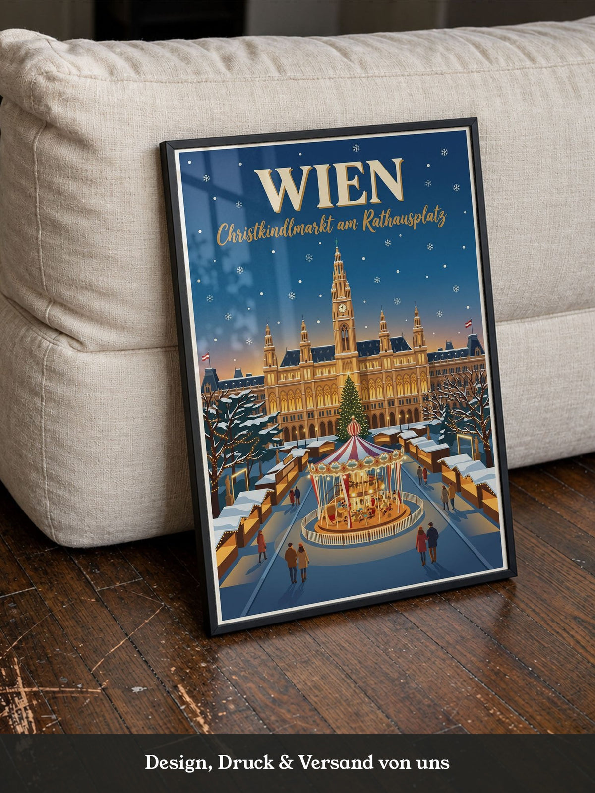 Wien Christkindlmarkt Karussel