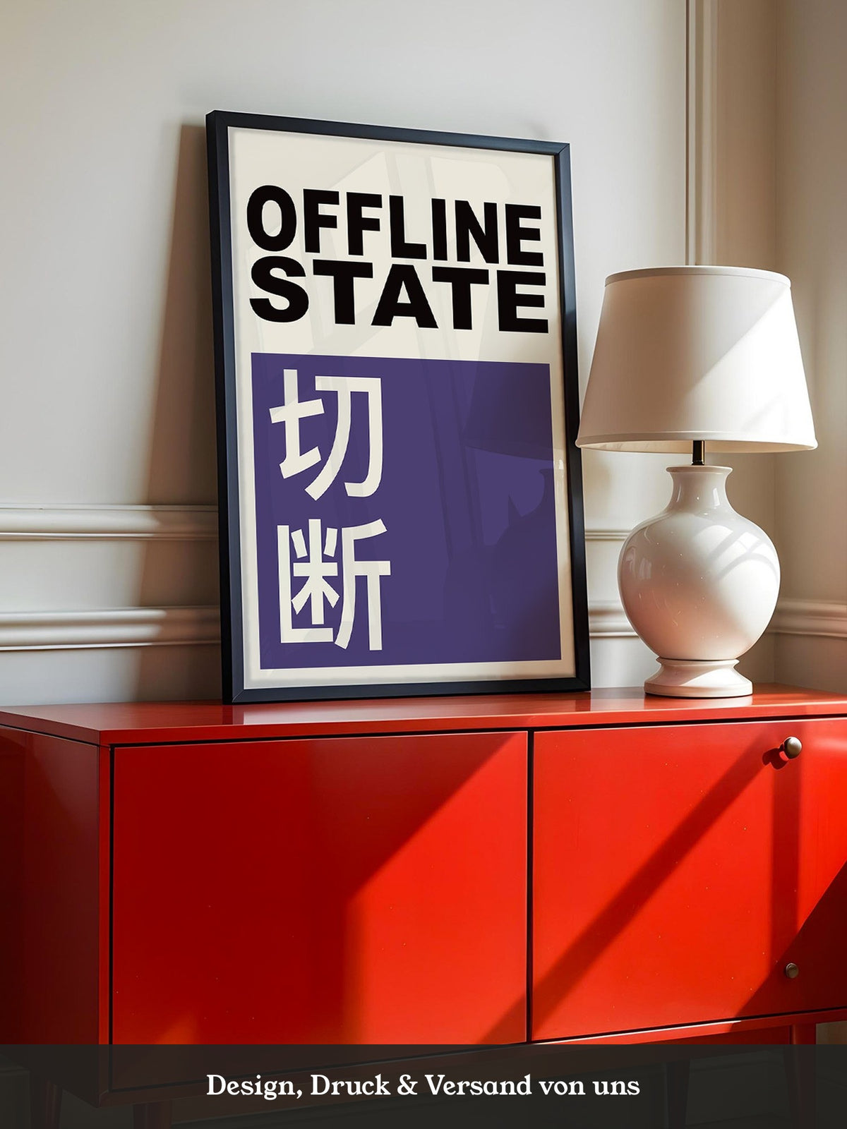 Offline State Kontrast-Schrift