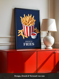 Pommes Rot-Weiß Retrolook