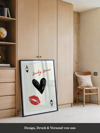 Herz Ass Kuss Vintage