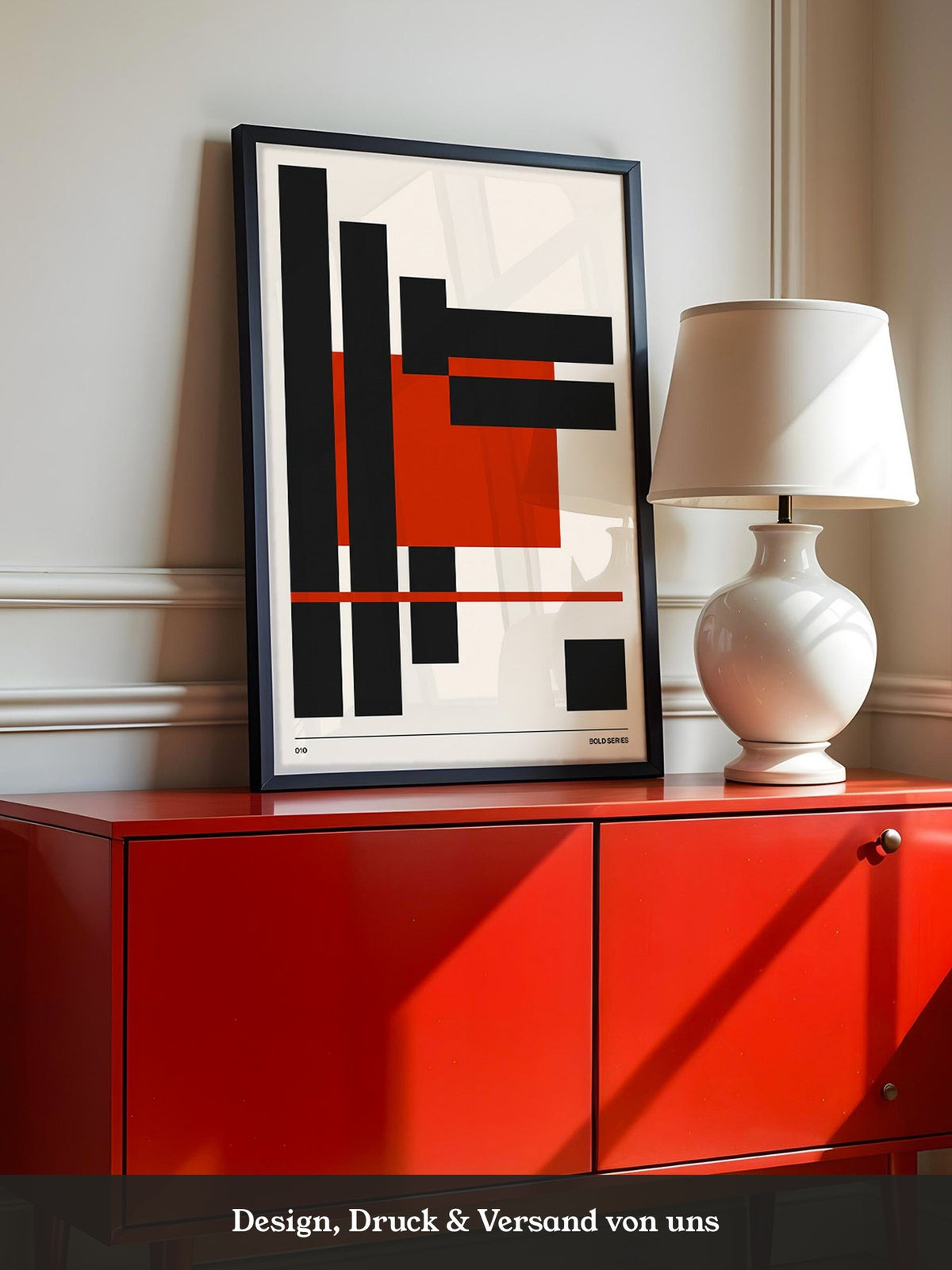 Rote Rechtecke Abstrakt Design