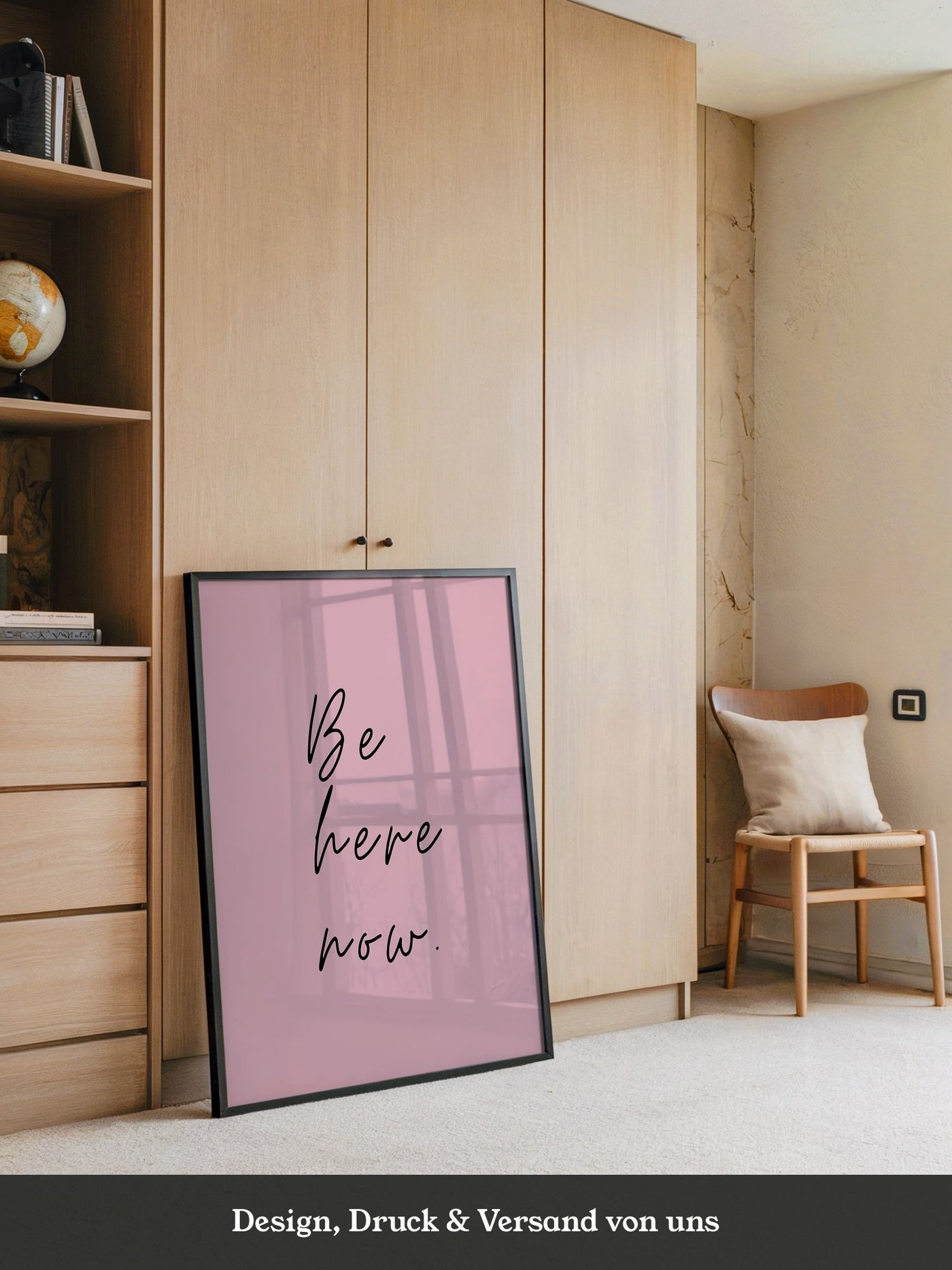 Schriftzug Rosa Minimalistisch
