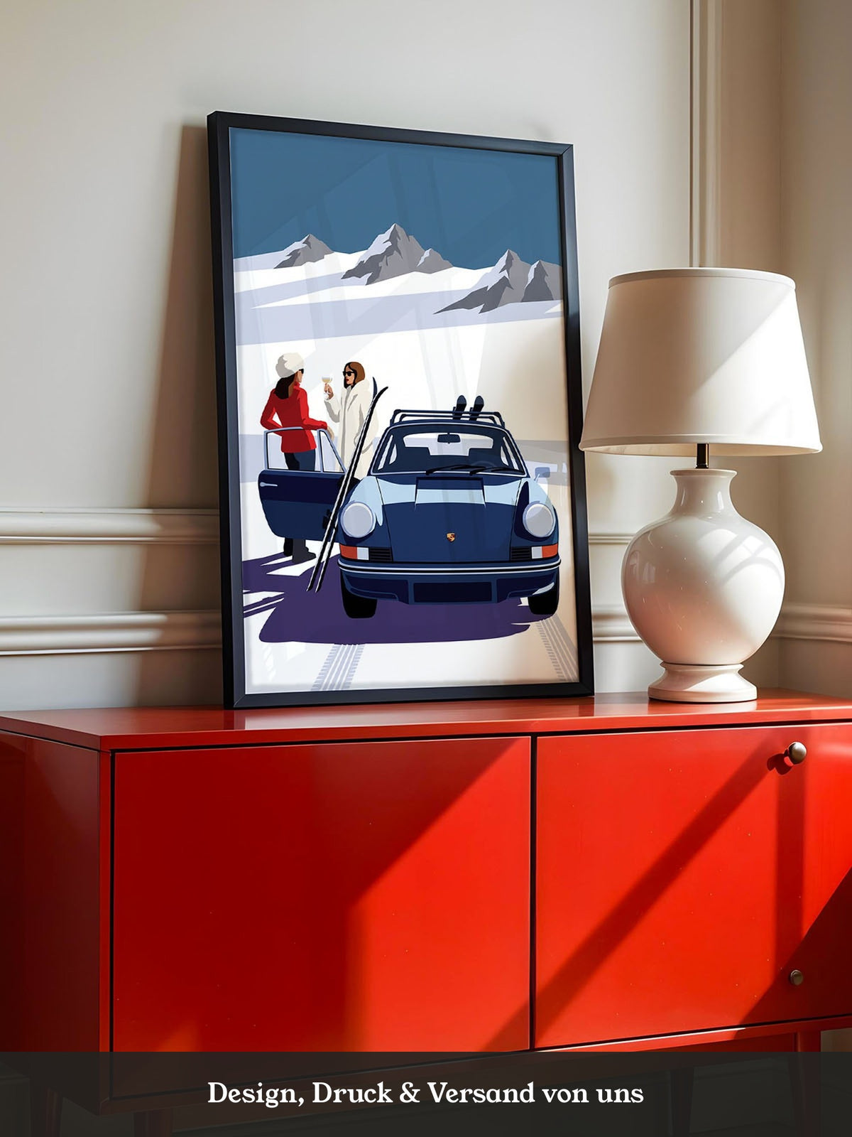 Bergspa Wintersport Illustration