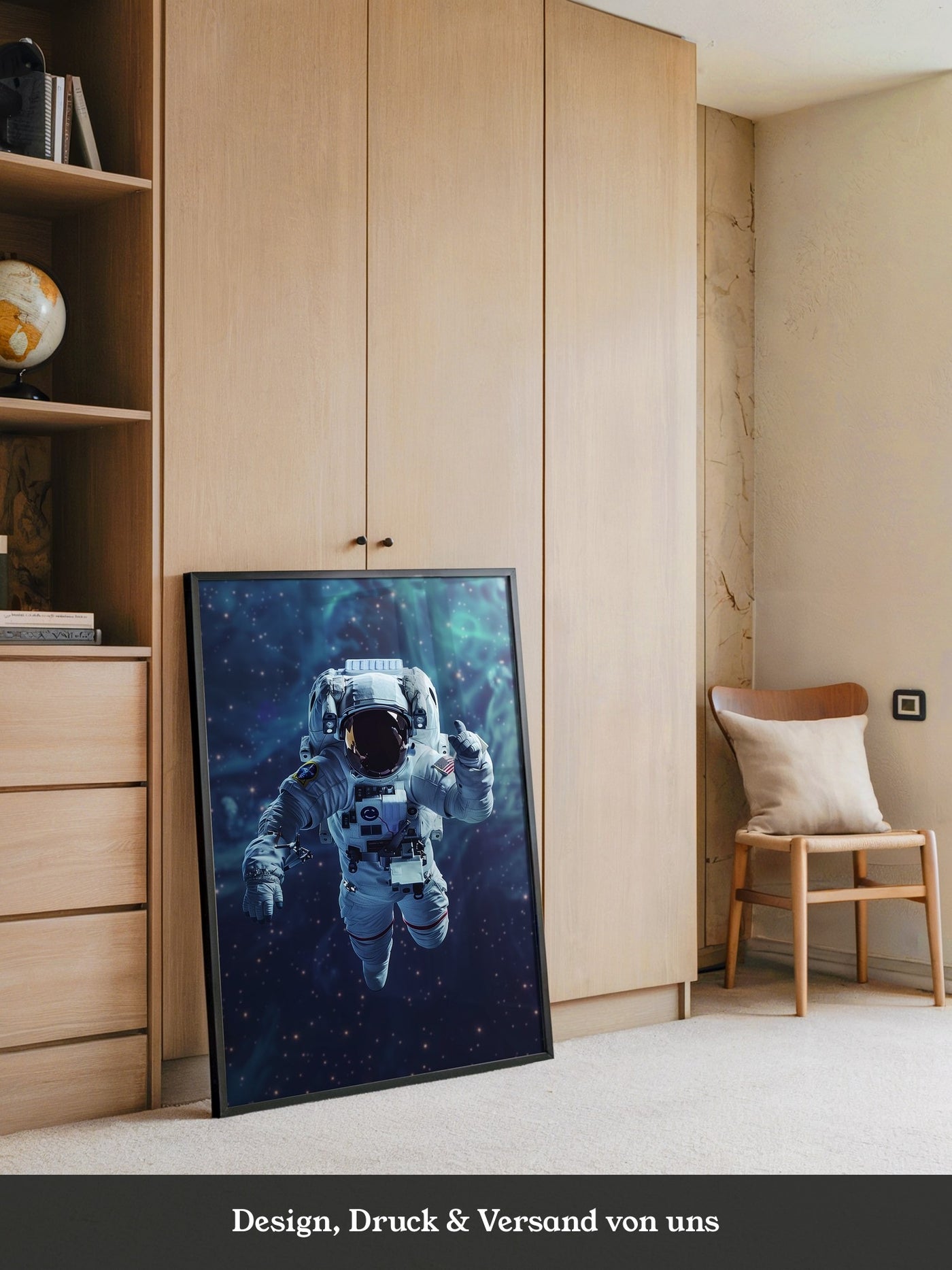 Astronaut im All Farbenspiel