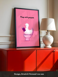 Ente Toilette Humor rosa