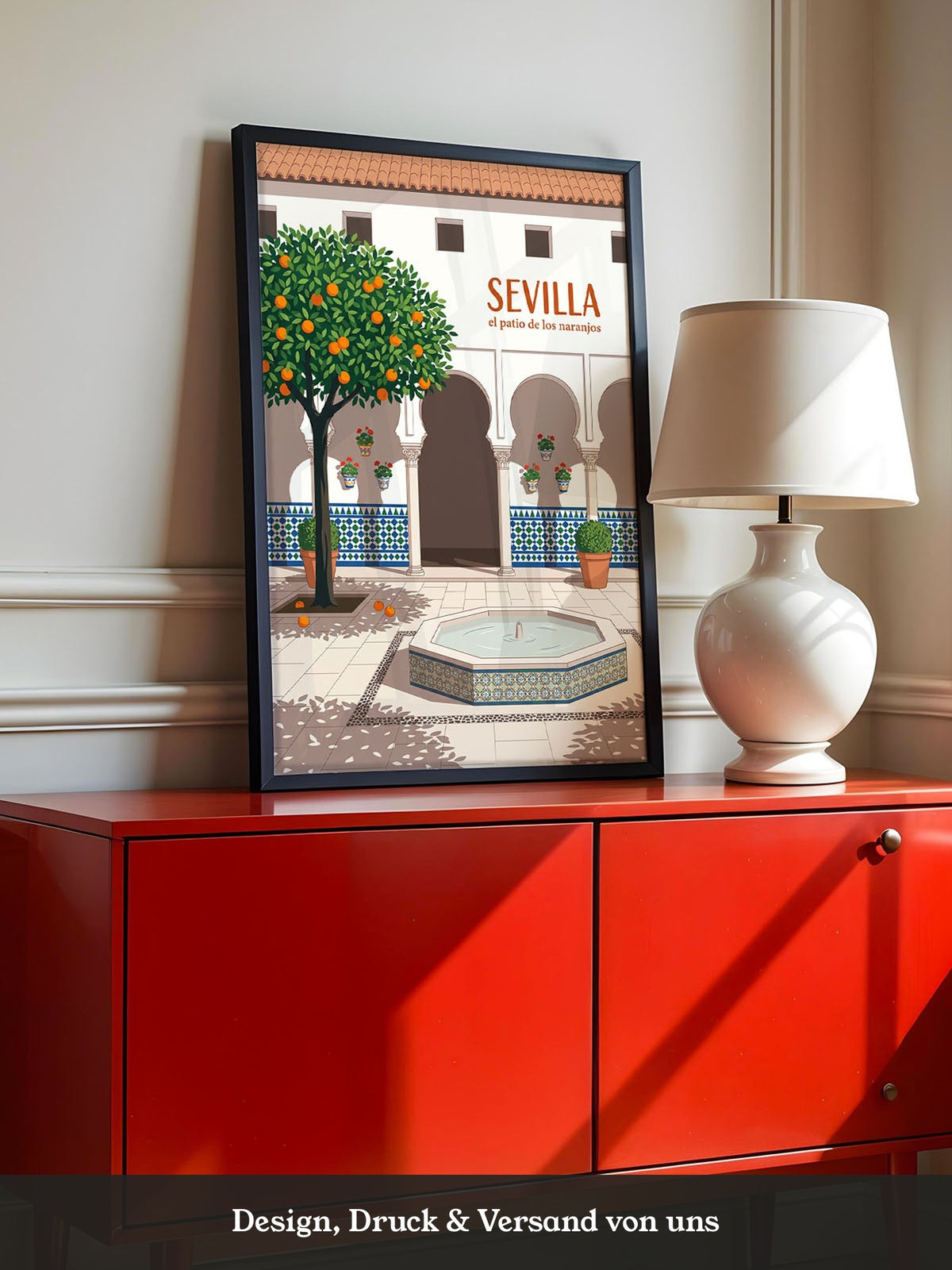 Sevilla Orangenhof Illustration