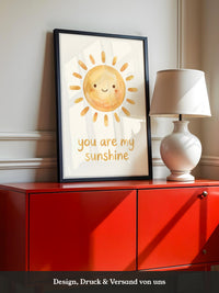 Fröhliche Sonne Aquarell