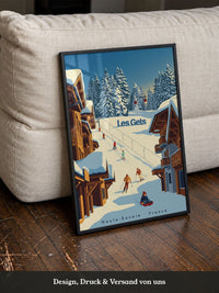 Winterliche Skiszene
