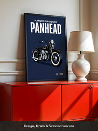 Motorrad Vintage Stil Schwarz