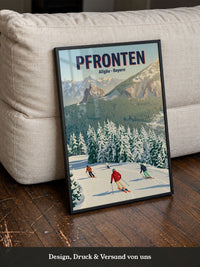Winterlandschaft Skifahrer