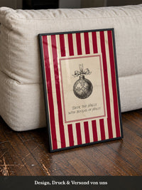 Weihnachtskugel Vintage Rot