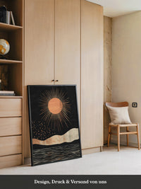 Sonne Grafik Retro Stil