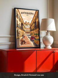 Antequera Stadtansicht Retro