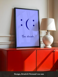 Smileys Blau lila Dualität