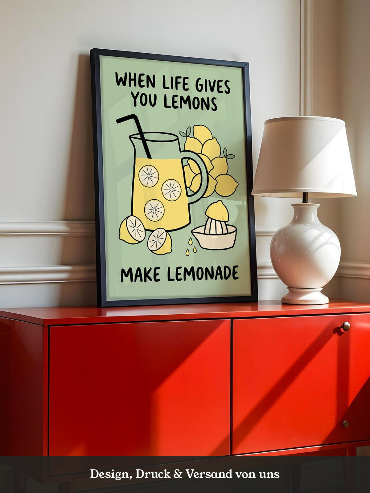 Zitronenlimonade Poster Küche