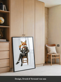 Fuchs im Anzug elegant