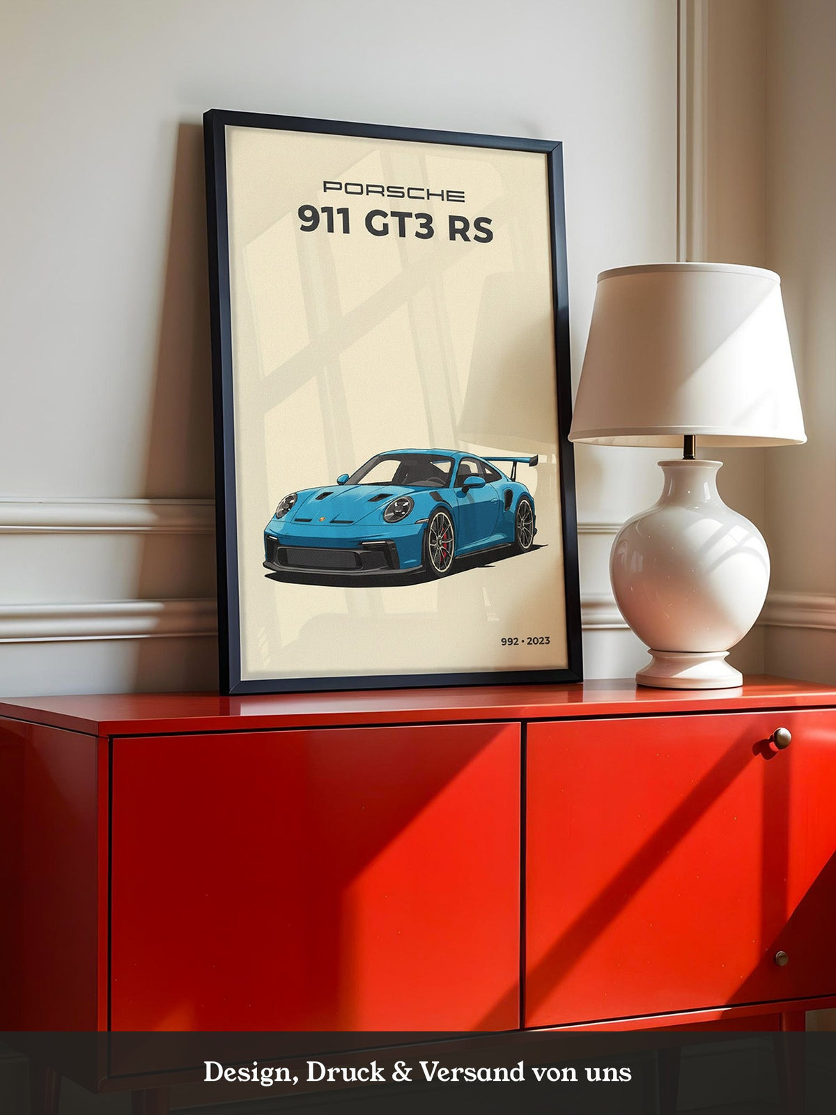 Porsche 911 GT3 RS Blau Retro