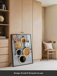 Kaffee Vielfalt Draufsicht