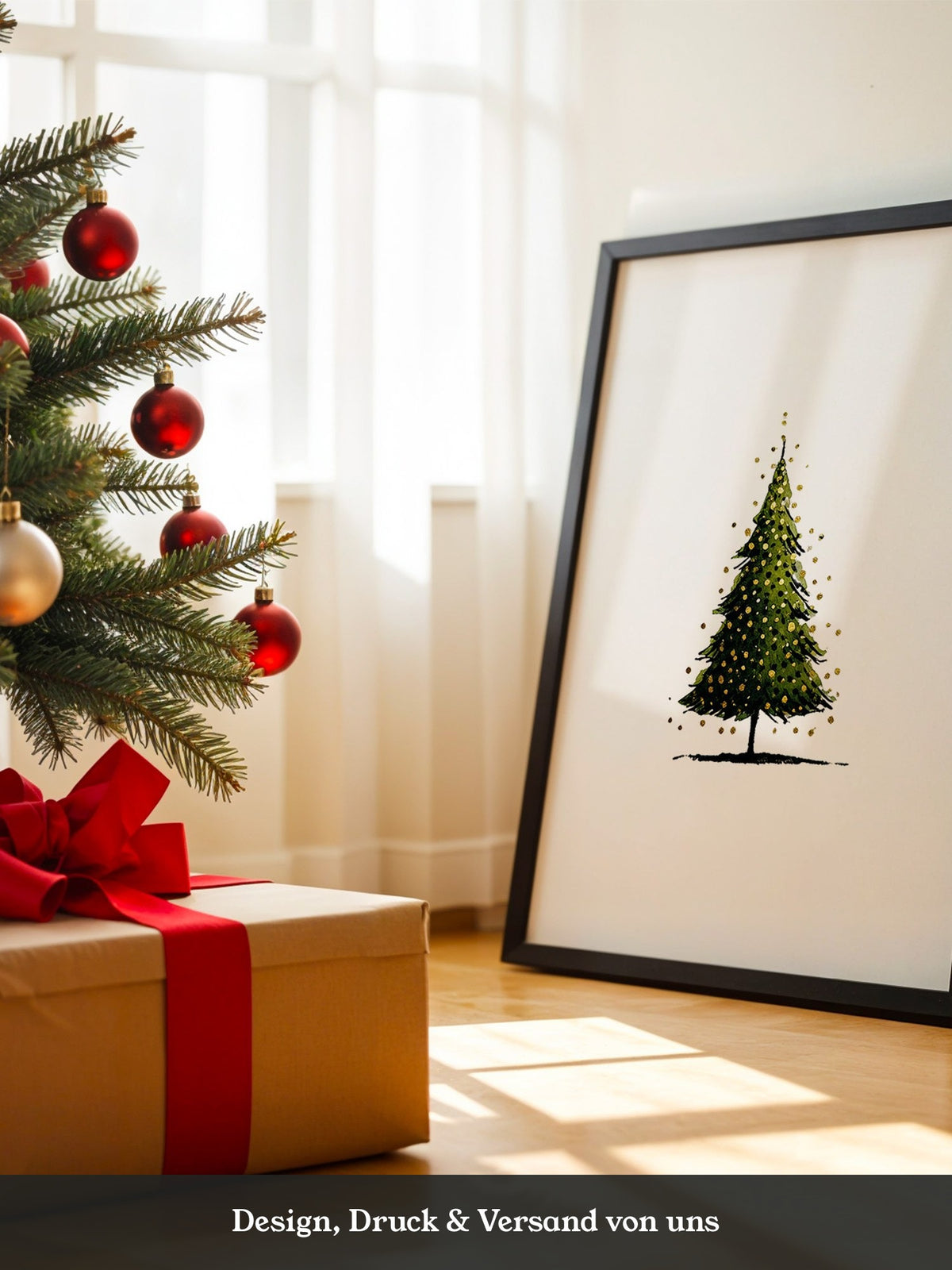 Weihnachtsbaum Goldakzente